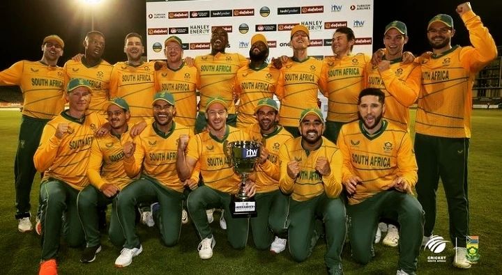 South Africa Team Celebrating